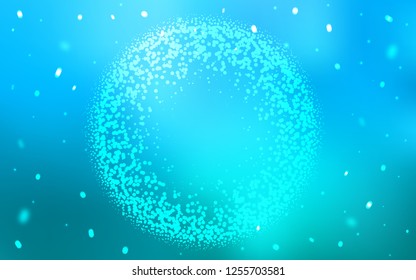 Light BLUE vector backdrop with dots. Modern abstract illustration with colorful water drops. Pattern for beautiful websites.