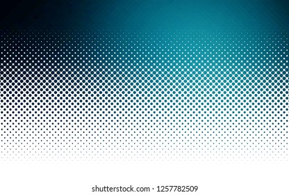 Light BLUE vector backdrop with dots. Illustration with set of shining colorful abstract circles. Pattern of water, rain drops.