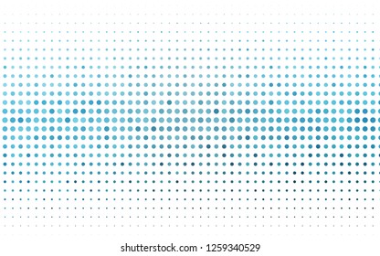Light BLUE vector backdrop with dots. Beautiful colored illustration with blurred circles in nature style. Design for posters, banners.
