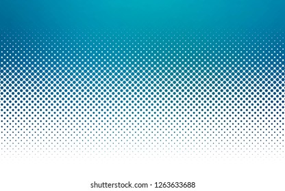 Light BLUE vector backdrop with dots. Glitter abstract illustration with blurred drops of rain. Design for business adverts.