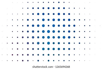 Light BLUE vector backdrop with dots. Modern abstract illustration with colorful water drops. Pattern for ads, booklets.