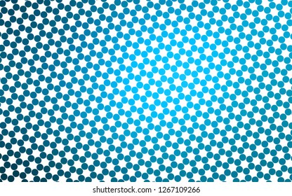 Light BLUE vector backdrop with dots. Abstract illustration with colored bubbles in nature style. Design for posters, banners.