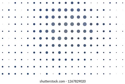 Light BLUE vector backdrop with dots. Glitter abstract illustration with blurred drops of rain. Pattern for ads, booklets.