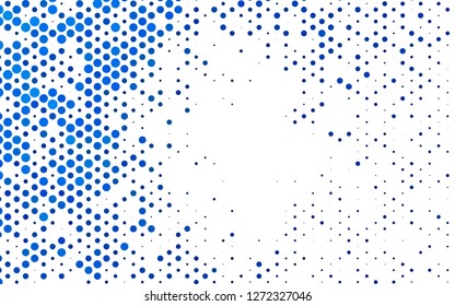 Light BLUE vector backdrop with dots, spots. Blurred bubbles on abstract backdrop with colorful gradient. Design for business adverts.