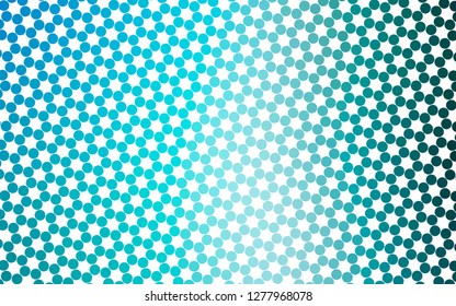 Light BLUE vector backdrop with dots. Blurred bubbles on abstract background with colorful gradient. Pattern for ads, booklets.