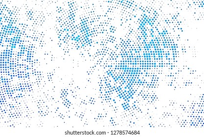 Light BLUE vector backdrop with dots. Blurred bubbles on abstract background with colorful gradient. Pattern for ads, leaflets.