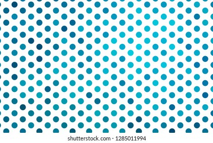 Light BLUE vector backdrop with dots. Modern abstract illustration with colorful water drops. Pattern for beautiful websites.
