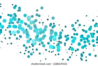 Light BLUE vector backdrop with dots, spots. Colorful illustration with blurred circles in nature style. Pattern for beautiful websites.