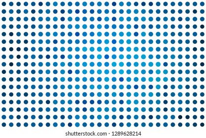 Light BLUE vector backdrop with dots. Beautiful colored illustration with blurred circles in nature style. Design for posters, banners.