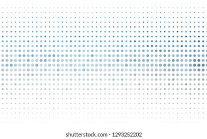 Light BLUE vector backdrop with dots. Blurred decorative design in abstract style with bubbles. Pattern for ads, leaflets.