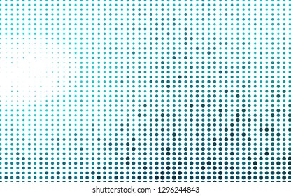 Light BLUE vector backdrop with dots. Illustration with set of shining colorful abstract circles. Template for your brand book.
