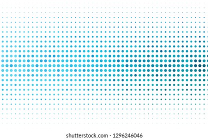 Light BLUE vector backdrop with dots. Blurred bubbles on abstract background with colorful gradient. Design for business adverts.