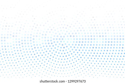 Light BLUE vector  backdrop with dots. Blurred bubbles on abstract background with colorful gradient. Pattern for beautiful websites.