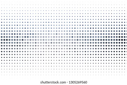 Light BLUE vector backdrop with dots. Illustration with set of shining colorful abstract circles. Design for posters, banners.