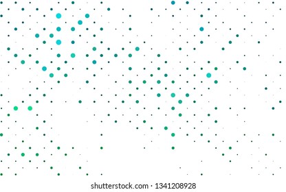 Light BLUE vector backdrop with dots. Glitter abstract illustration with blurred drops of rain. Pattern for beautiful websites.