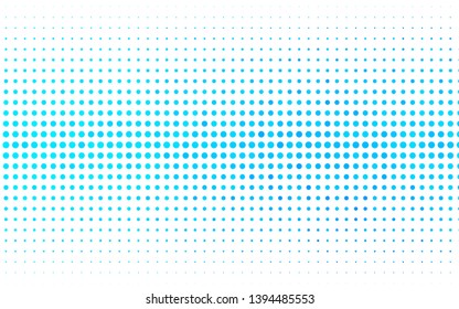 Light BLUE vector backdrop with dots. Illustration with set of shining colorful abstract circles. Design for posters, banners.