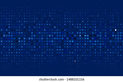 Light BLUE vector backdrop with dots. Glitter abstract illustration with blurred drops of rain. Design for business adverts.