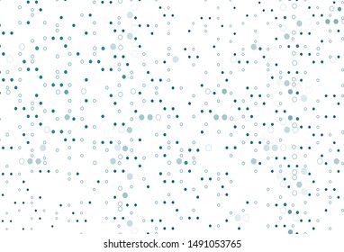 Light BLUE vector backdrop with dots. Modern abstract illustration with colorful water drops. Design for posters, banners.