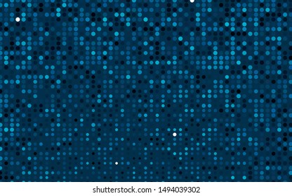 Light BLUE vector backdrop with dots. Beautiful colored illustration with blurred circles in nature style. Pattern for beautiful websites.