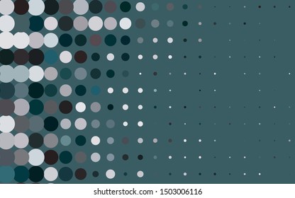 Light BLUE vector backdrop with dots. Blurred bubbles on abstract background with colorful gradient. Pattern for ads, booklets.