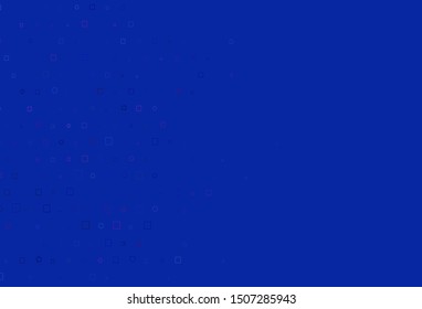 Light BLUE vector backdrop with dots, spots, cubes. Illustration with set of shining colorful abstract circles, cubes. Pattern of water, rain drops.