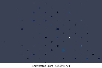 Light BLUE vector backdrop with dots. Abstract illustration with colored bubbles in nature style. Pattern of water, rain drops.