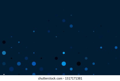 Light BLUE vector backdrop with dots. Abstract illustration with colored bubbles in nature style. Pattern for ads, leaflets.