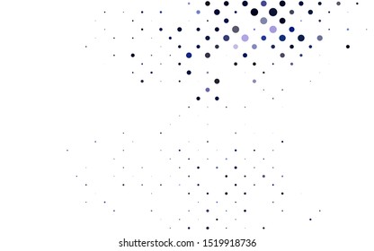 Light BLUE vector backdrop with dots. Blurred bubbles on abstract background with colorful gradient. Pattern for ads, booklets.