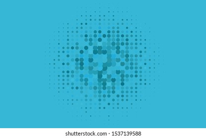 Light BLUE vector backdrop with dots. Glitter abstract illustration with blurred drops of rain. Pattern of water, rain drops.