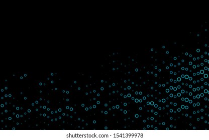 Light BLUE vector backdrop with dots. Blurred decorative design in abstract style with bubbles. Design for posters, banners.