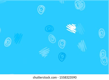 Light BLUE vector backdrop with dots. Abstract illustration with colored bubbles in nature style. Design for posters, banners.