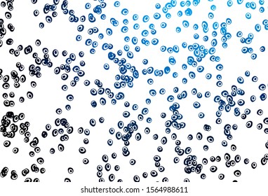 Light BLUE vector backdrop with dots. Abstract illustration with colored bubbles in nature style. Completely new template for your brand book.