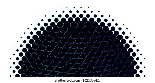 Light BLUE vector backdrop with dots. Illustration with set of shining colorful abstract spheres. Design for posters, banners.