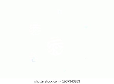 Light BLUE vector backdrop with dots. Blurred decorative design in abstract style with bubbles. Pattern for ads, leaflets.