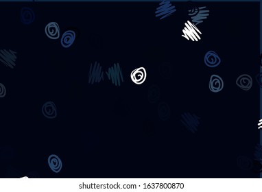 Light BLUE vector backdrop with dots. Blurred decorative design in abstract style with bubbles. Design for posters, banners.