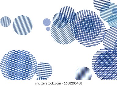 Light BLUE vector backdrop with dots. Blurred bubbles on abstract background with colorful gradient. Design for your business advert.