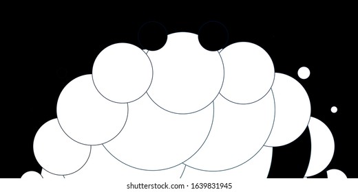 Light BLUE vector backdrop with dots. Colorful illustration with gradient dots in nature style. Design for posters, banners.