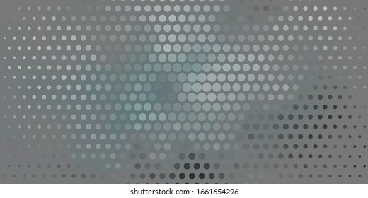 Light BLUE vector backdrop with dots. Glitter abstract illustration with colorful drops. New template for a brand book.