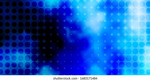 Light BLUE vector backdrop with dots. Abstract illustration with colorful spots in nature style. New template for a brand book.