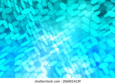 Light BLUE vector backdrop with dots. Abstract illustration with colored bubbles in nature style. New template for your brand book.