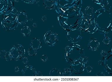 Light BLUE vector backdrop with dots. Beautiful colored illustration with blurred circles in nature style. Design for posters, banners.