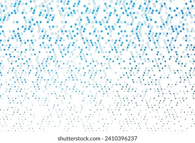 Light BLUE vector backdrop with dots. Blurred decorative design in abstract style with bubbles. Design for posters, banners.
