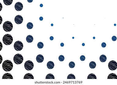 Light blue vector backdrop with dots. Blurred decorative design in abstract style with bubbles. Design for business adverts.
