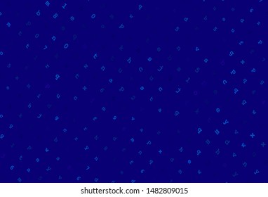 Light BLUE vector backdrop with english symbols. Abstract illustration with colored latin alphabet. Pattern for ads, poster, banner of books.