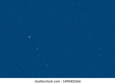 Light BLUE vector backdrop with english symbols. Shining illustration with ABC symbols on abstract template. Pattern for school, grammar websites.