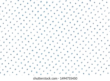 Light BLUE vector backdrop with english symbols. Shining illustration with ABC symbols on abstract template. Pattern for school, grammar websites.