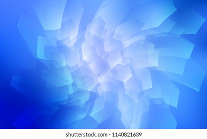 Light BLUE vector backdrop with hexagons. Illustration with set of colorful hexagons. Pattern for texture of wallpapers.