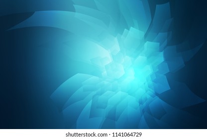 Light BLUE vector backdrop with hexagons. Abstract illustration with colorful hexagons. Pattern for ads, leaflets.