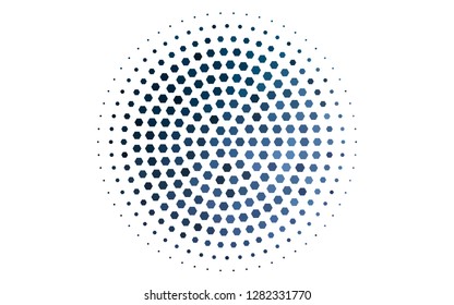 Light BLUE vector backdrop with hexagons. Abstract illustration with colorful hexagons. Pattern for texture of wallpapers.