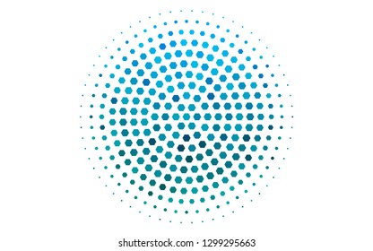 Light BLUE vector backdrop with hexagons. Design in abstract style with hexagons. Beautiful design for your business advert.